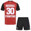 Officiële Voetbalshirt + Korte Broek Bayer 04 Leverkusen Jeremie Frimpong 30 Thuis 2024-25 - Kids